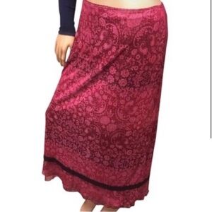 City Lights Nice Flowing Maxi Skirt